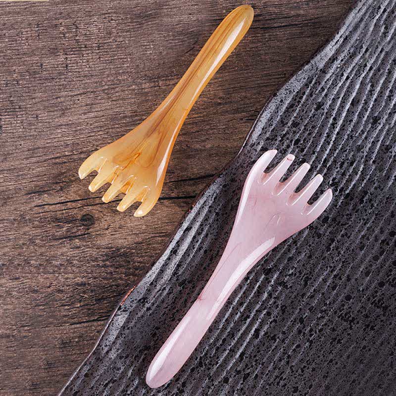 Resin Gua Sha Massage Comb for Skin Elasticity & Healing