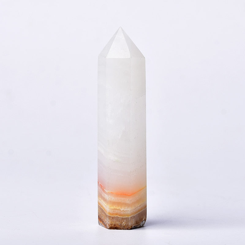 Afghan White Jade Tower 2-3 Inch