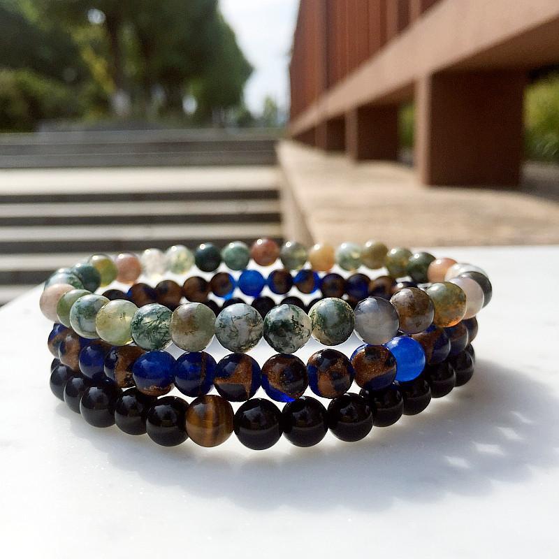 Agate Harmony Bracelet Set for Balance & Healing