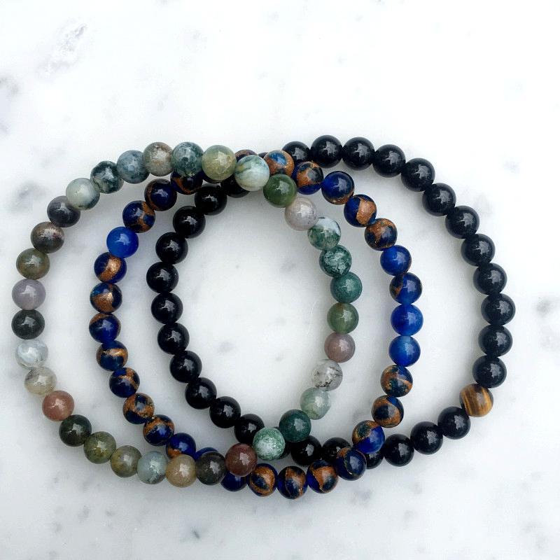 Agate Harmony Bracelet Set for Balance & Healing