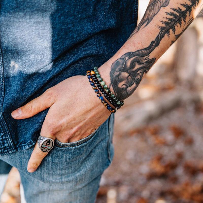 Agate Harmony Bracelet Set for Balance & Healing