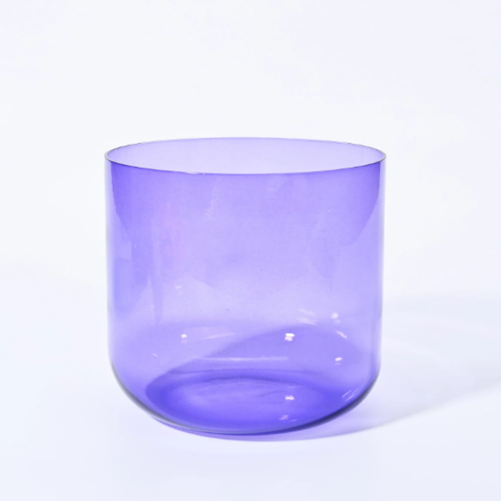 Alchemy Clear Purple B Note Crystal Singing Bowl - clear bowl - On sale