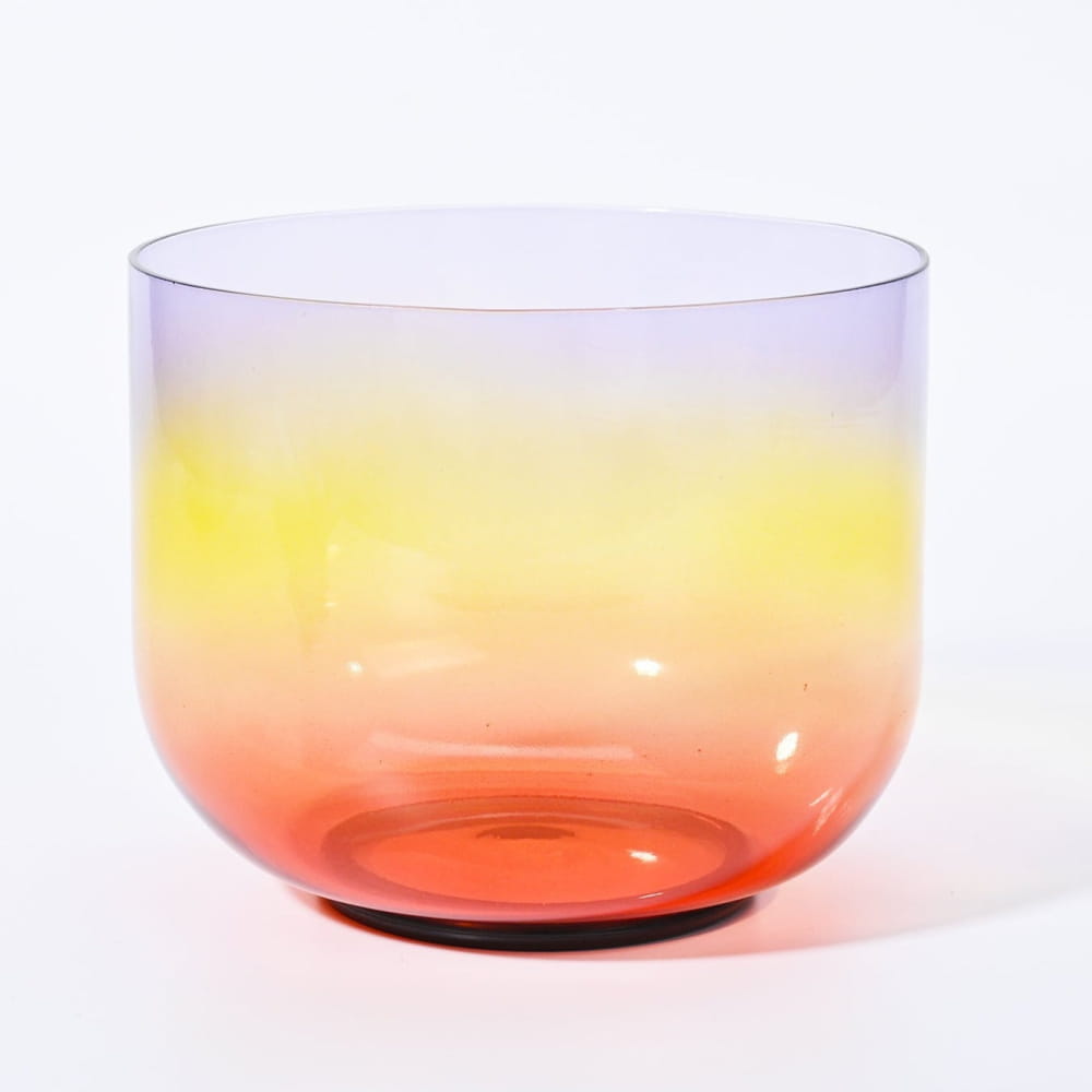 Alchemy Clear Rainbow B Note Crystal Singing Bowl - clear rainbow bowl - On sale
