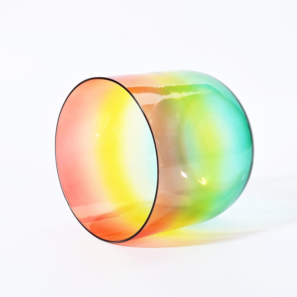 Alchemy Clear Rainbow C Note Crystal Singing Bowl - clear rainbow bowl - On sale