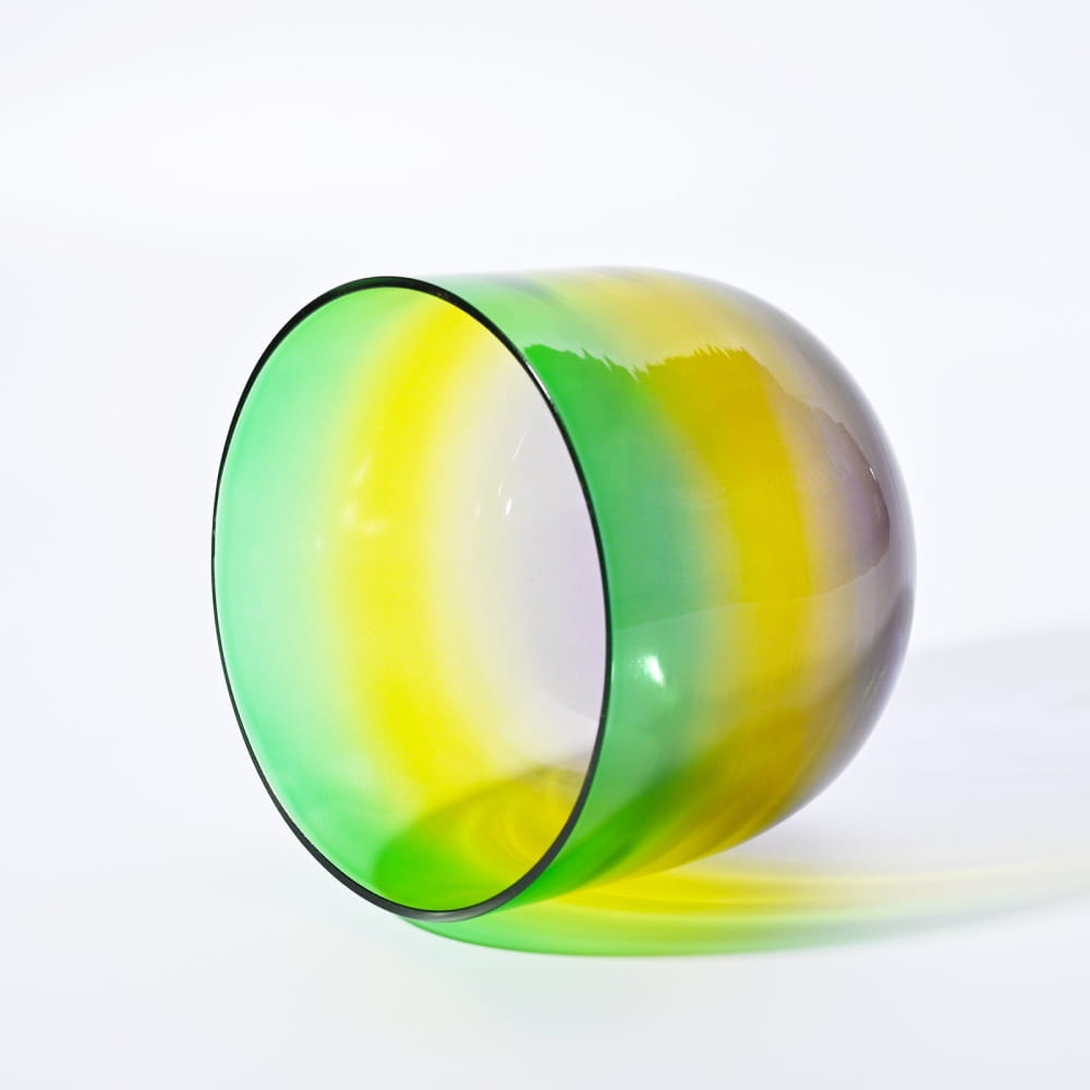 Alchemy Clear Rainbow F Note Crystal Singing Bowl - clear rainbow bowl - On sale