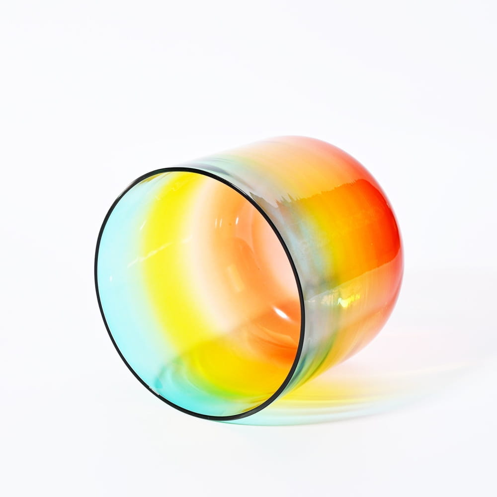Alchemy Clear Rainbow G Note Crystal Singing Bowl - clear rainbow bowl - On sale