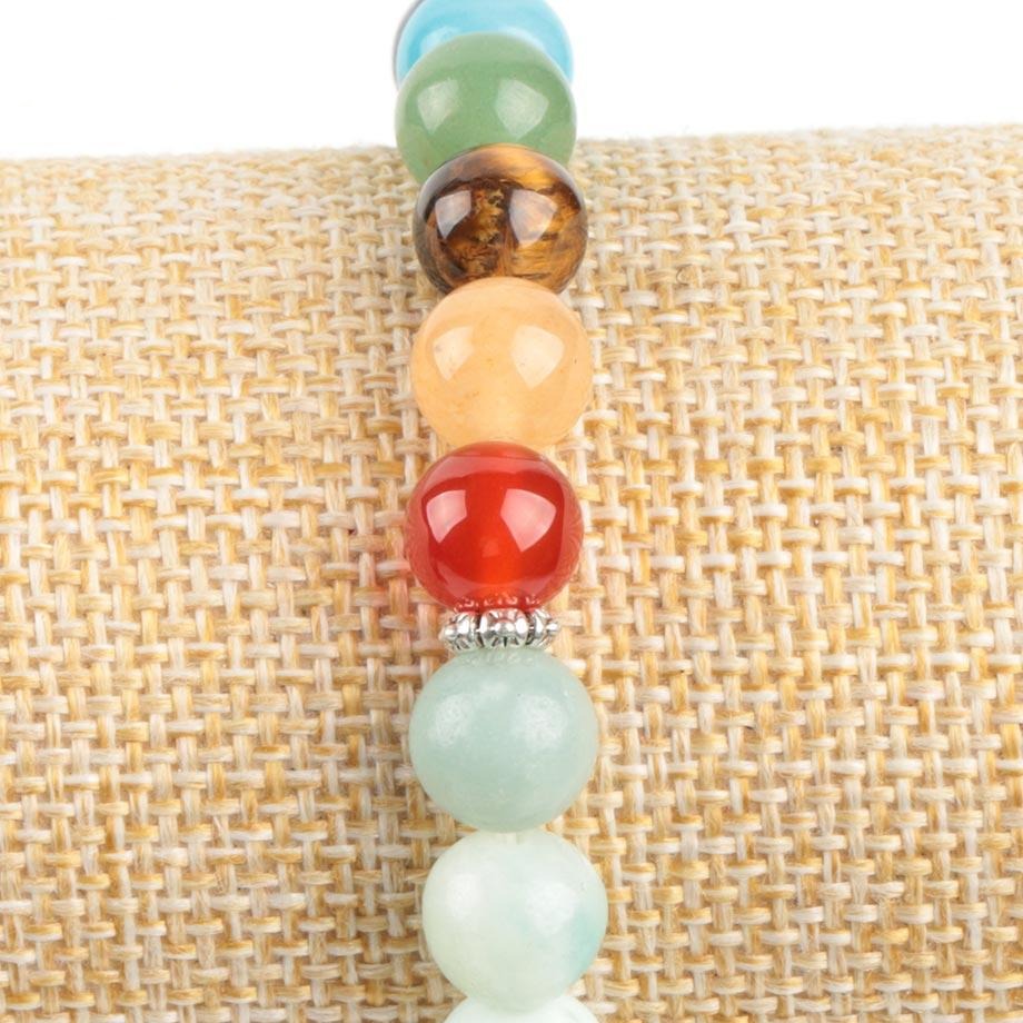 Amazonite Chakra Bracelet with Tree of Life Charm