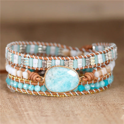 Amazonite Chakra Wrap Bracelet