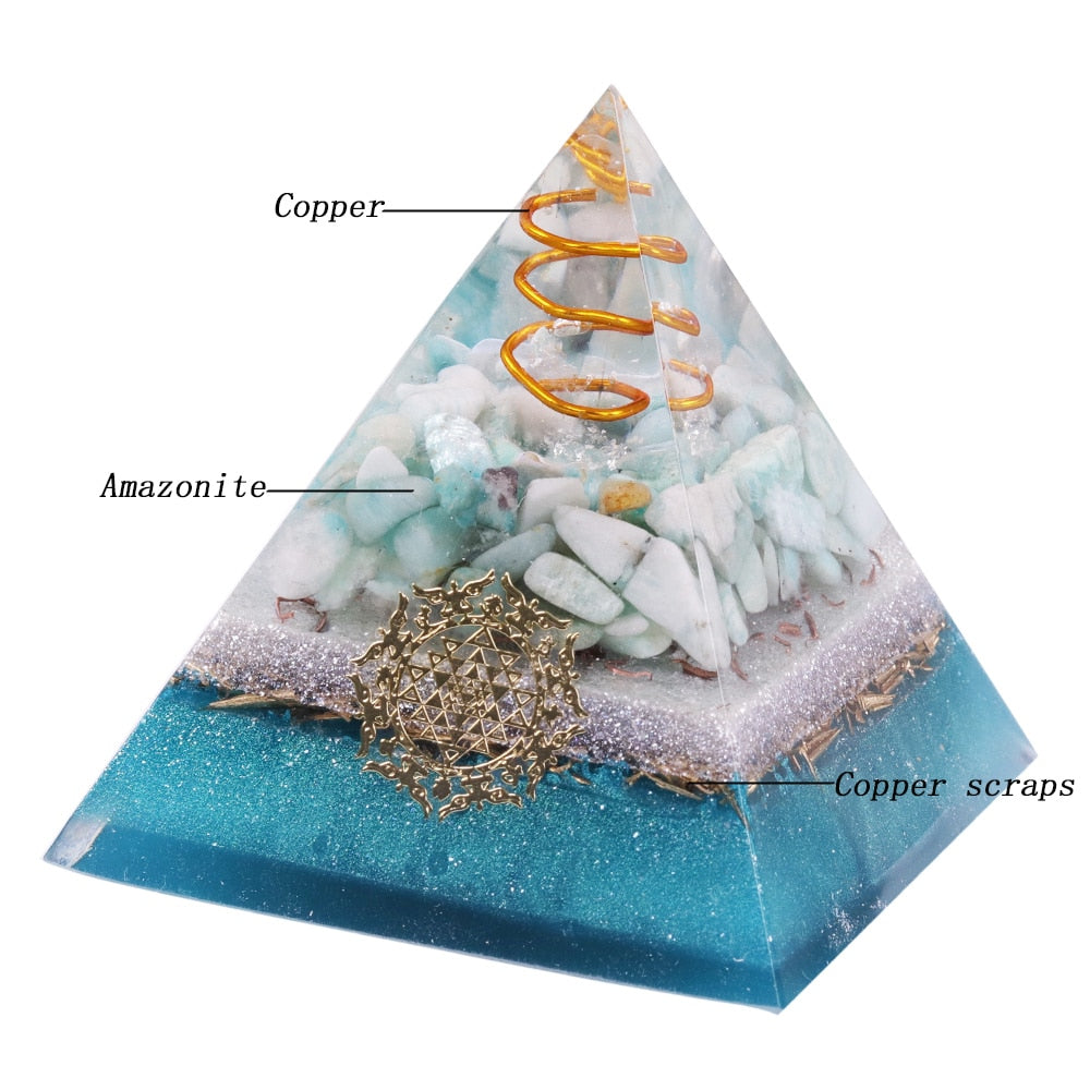 Amazonite Courage and Calm Pyramid