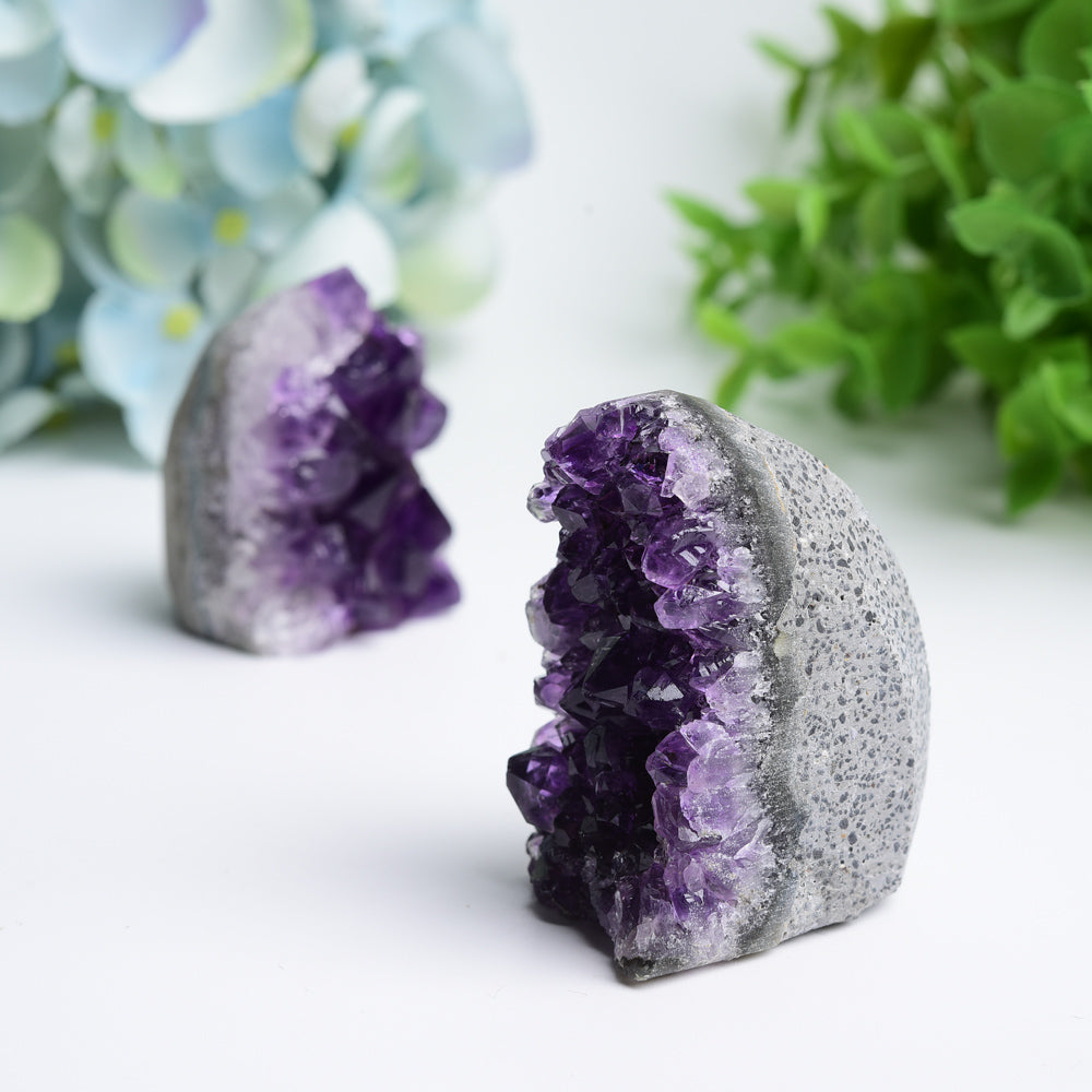 Amethyst Cluster Geode Crystal 1.5-2.2 inch Healing Specimen