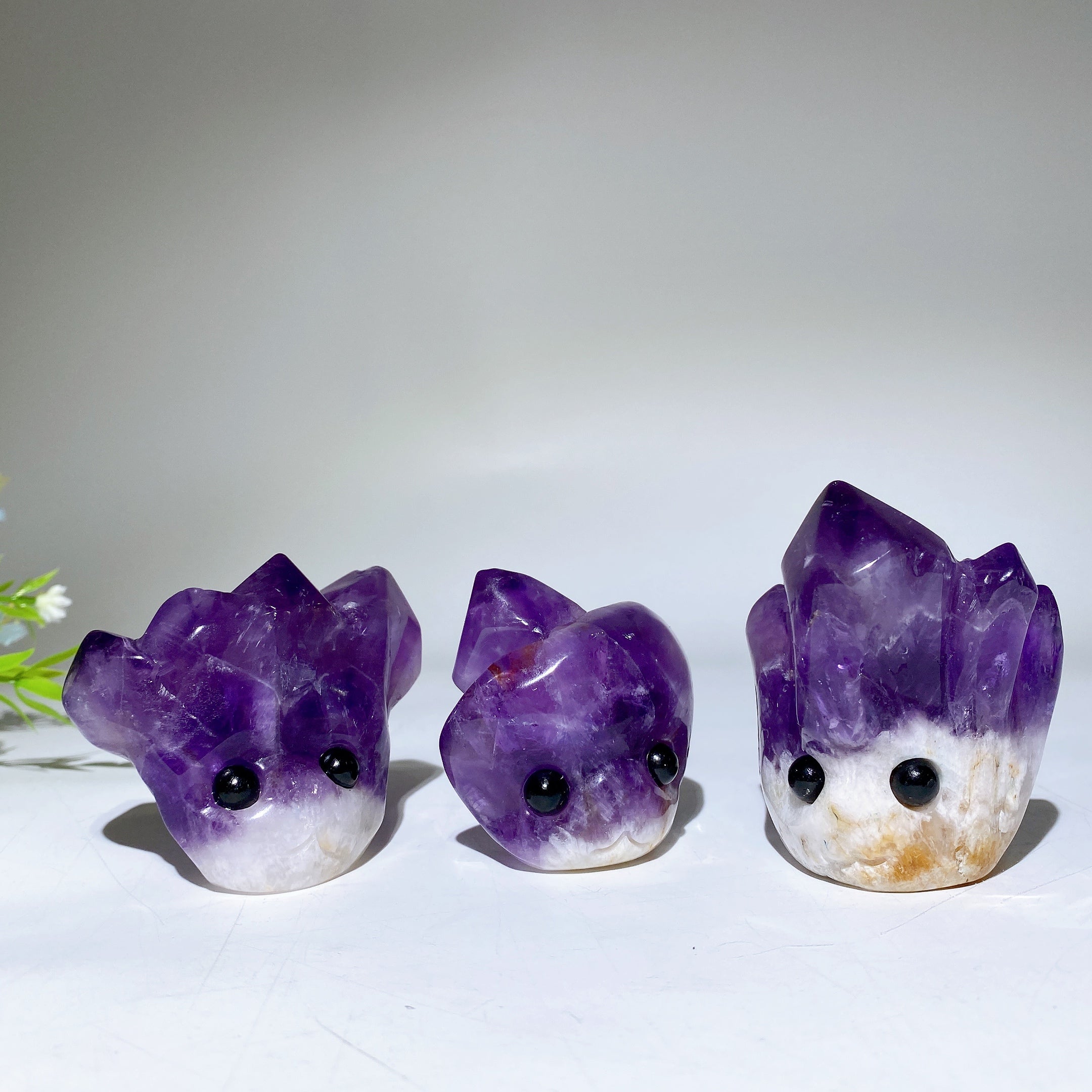Amethyst Crystal Clusters 2.1-2.7" Healing Display Specimens