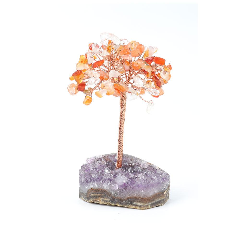 Amethyst Crystal Tree with Gemstone Chips Base 12cm