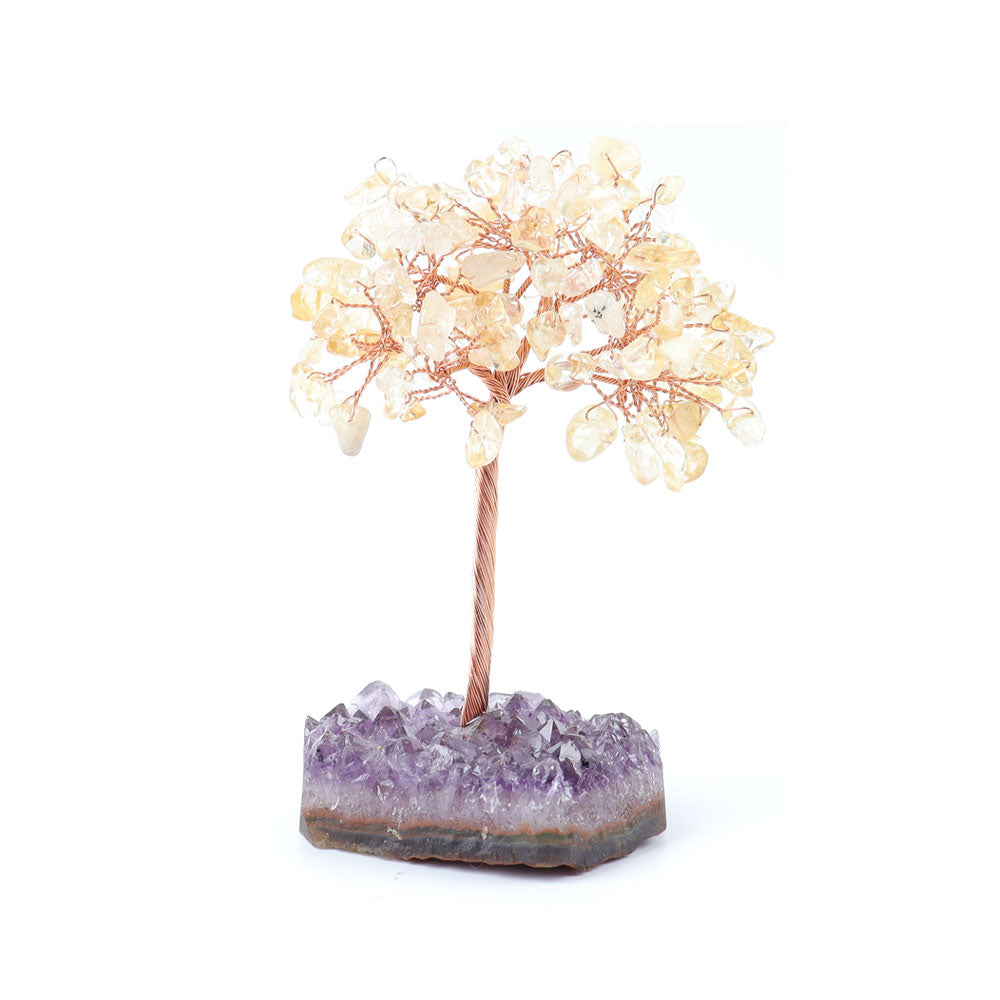 Amethyst Crystal Tree with Gemstone Chips Base 12cm