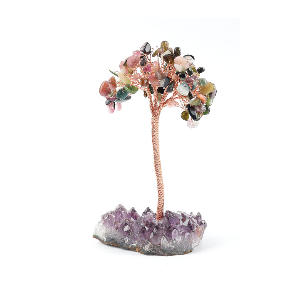 Amethyst Crystal Tree with Gemstone Chips Base 12cm