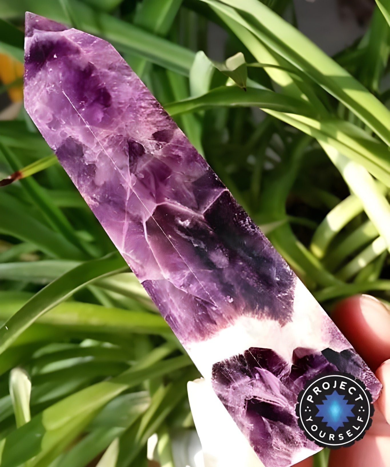 Amethyst Healing Crystal Energy Tower