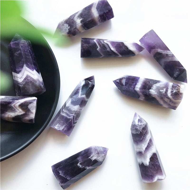 Amethyst Healing Crystal Energy Tower