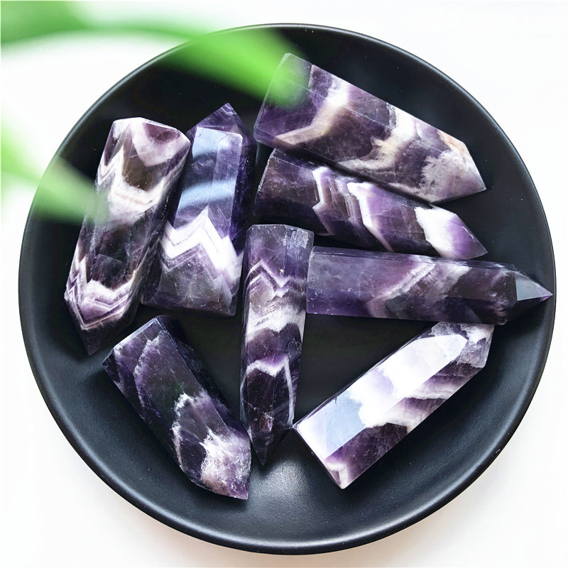 Amethyst Healing Crystal Energy Tower