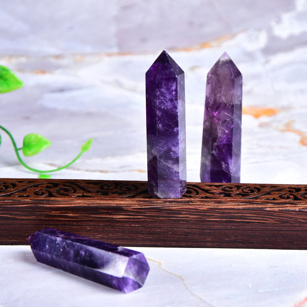 Amethyst Crystal Tower for Focus and Meditation