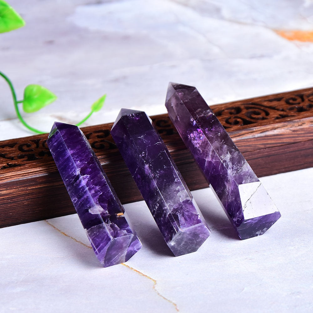 Amethyst Crystal Tower for Focus and Meditation