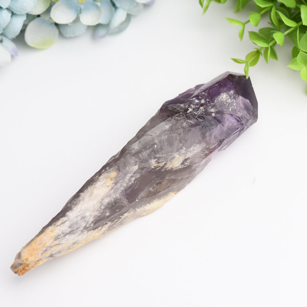Amethyst Raw Crystal Point Tower 6-8 Inches Healing Energy