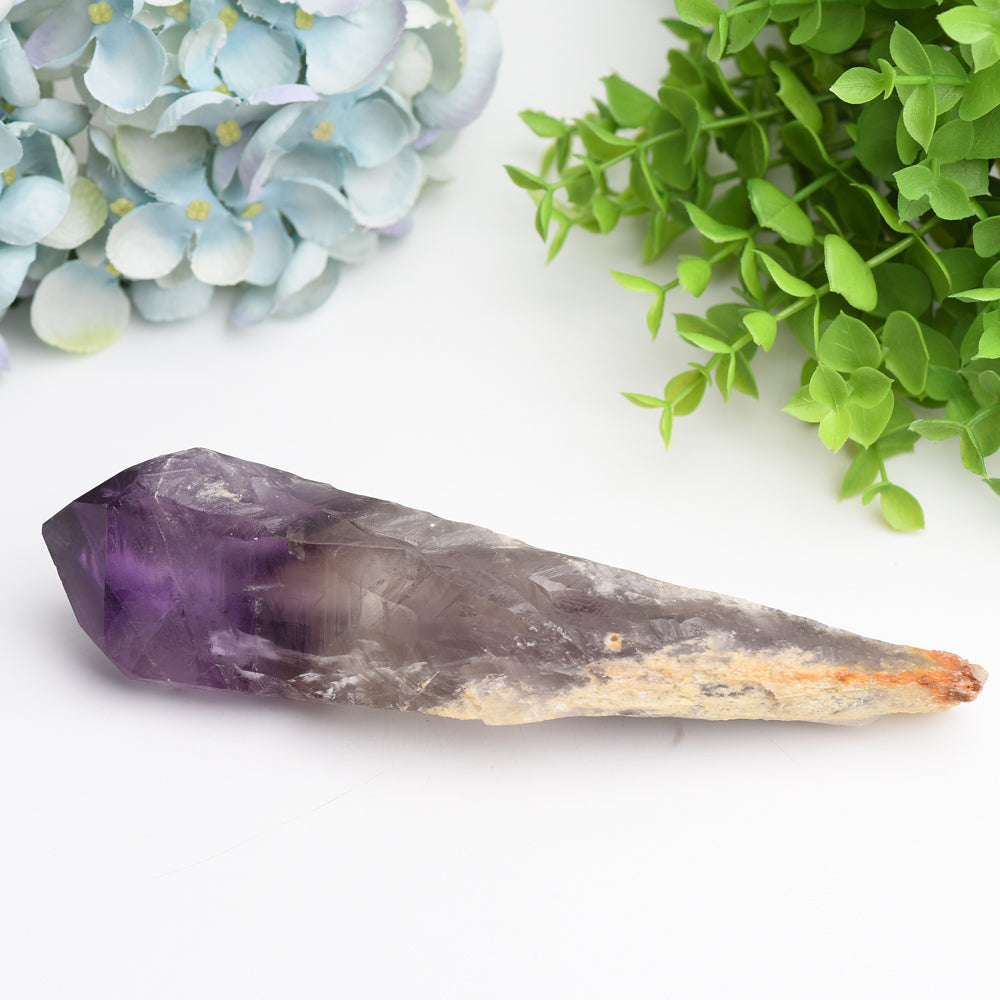 Amethyst Raw Crystal Point Tower 6-8 Inches Healing Energy