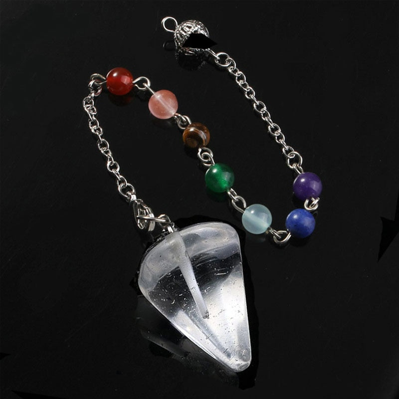 Amethyst and Tiger Eye Crystal Divination Pendulum