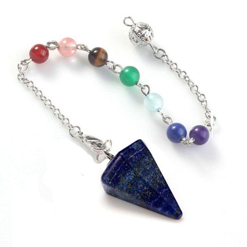 Amethyst and Tiger Eye Crystal Divination Pendulum