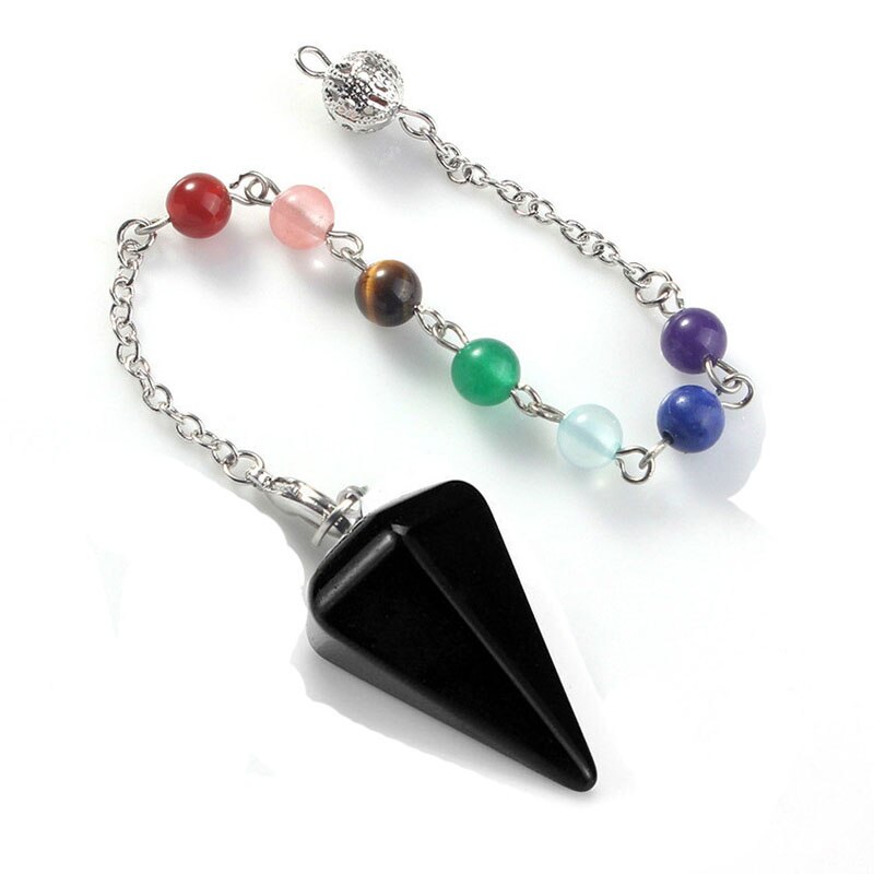 Amethyst and Tiger Eye Crystal Divination Pendulum