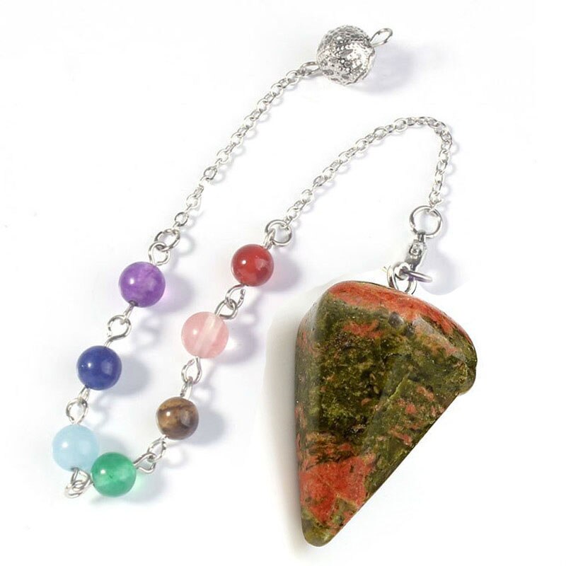 Amethyst and Tiger Eye Crystal Divination Pendulum
