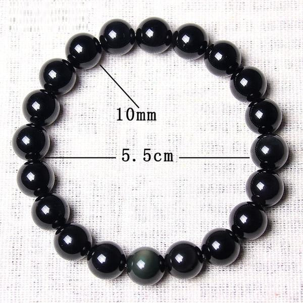 Apache Tear Healing Energy Beaded Bracelet