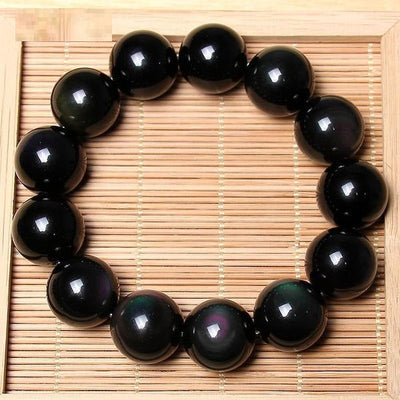 Apache Tear Beaded Bracelet - Grounding Gemstone Jewelry