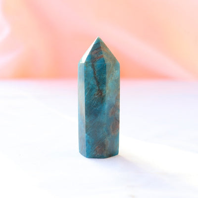 Apatite Crystal Tower for Positivity and Personal Growth