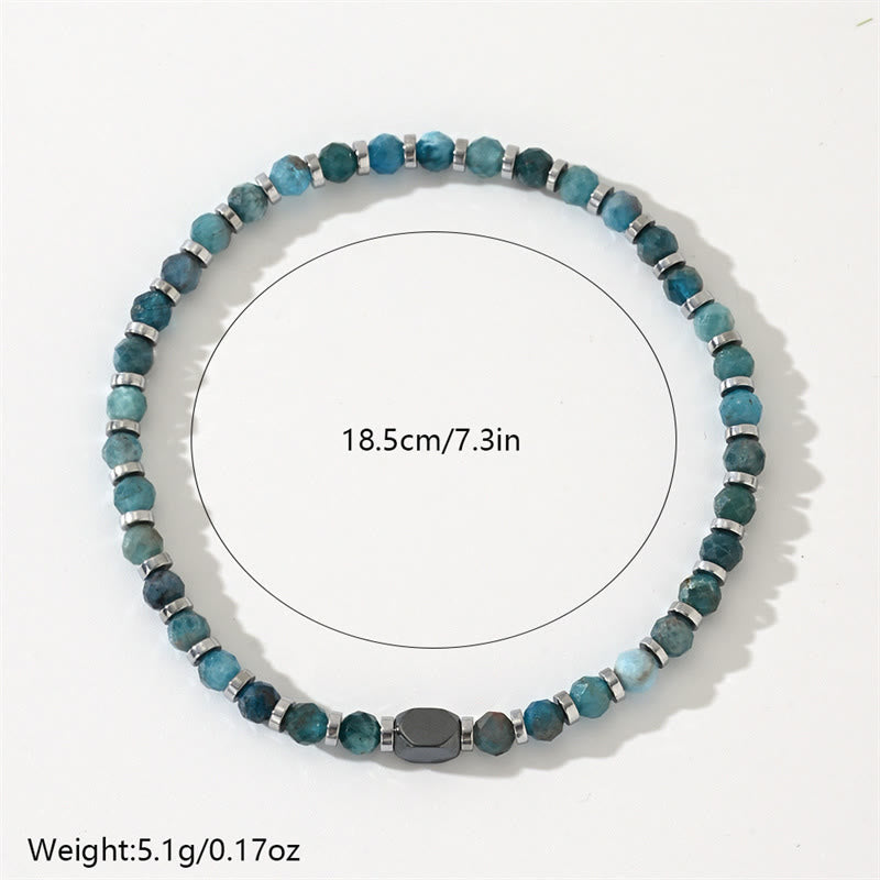 Apatite Hematite 4mm Communication Bracelet