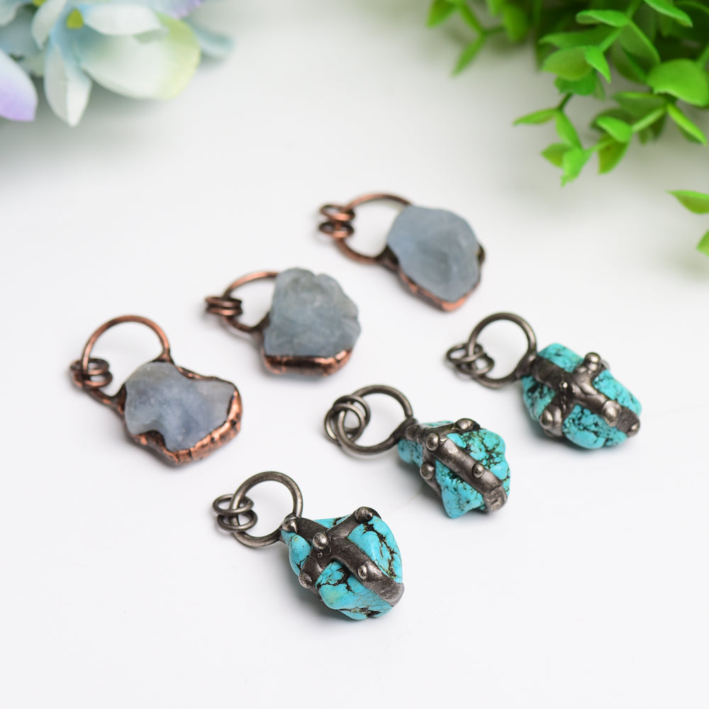 Aquamarine Crystal Pendant for Jewelry DIY