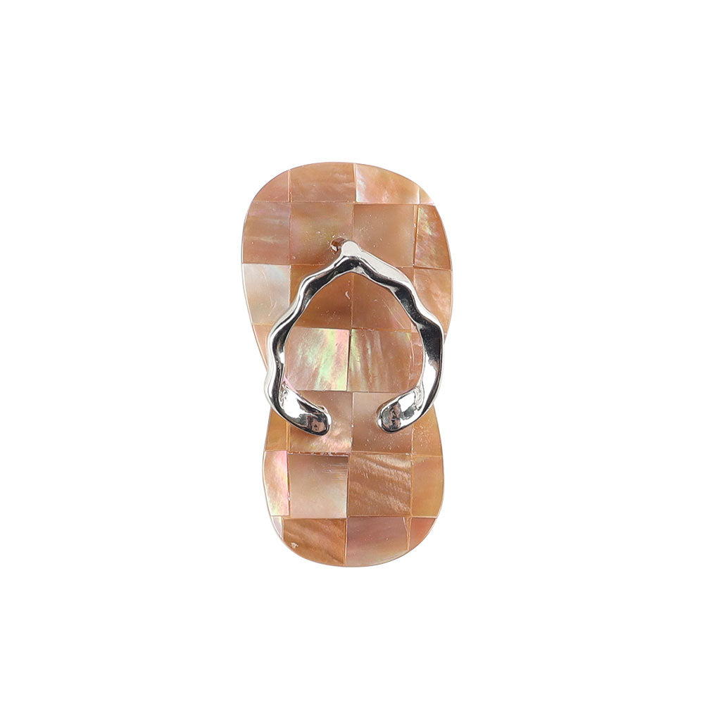 Aura Angel Crystal Mini Flip Flops for Spiritual Jewelry DIY