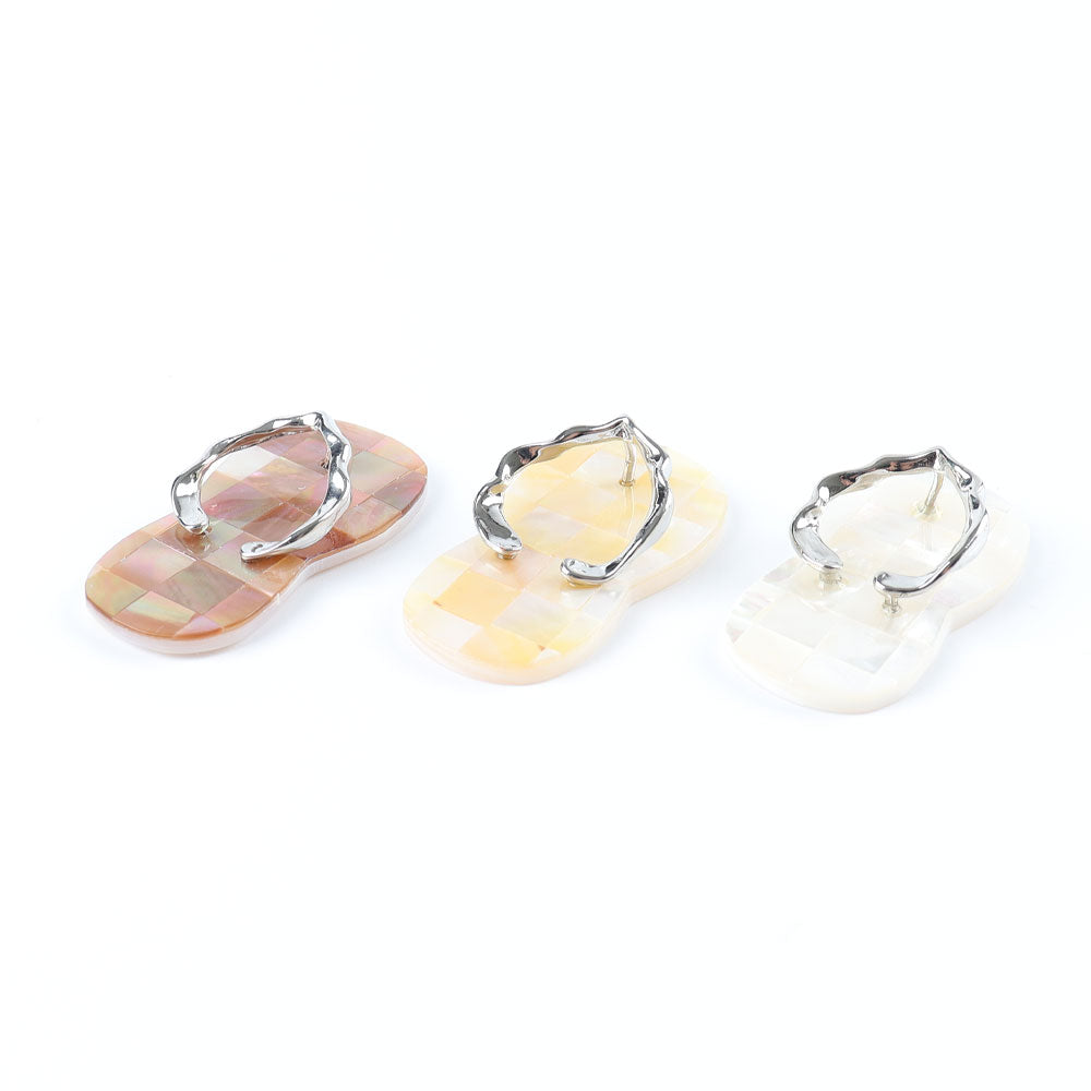 Aura Angel Crystal Mini Flip Flops for Spiritual Jewelry DIY