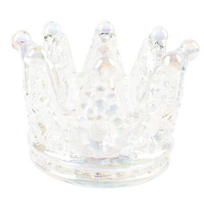 Aura Angel Crystal Ring Holder Glass Crown 2.9in