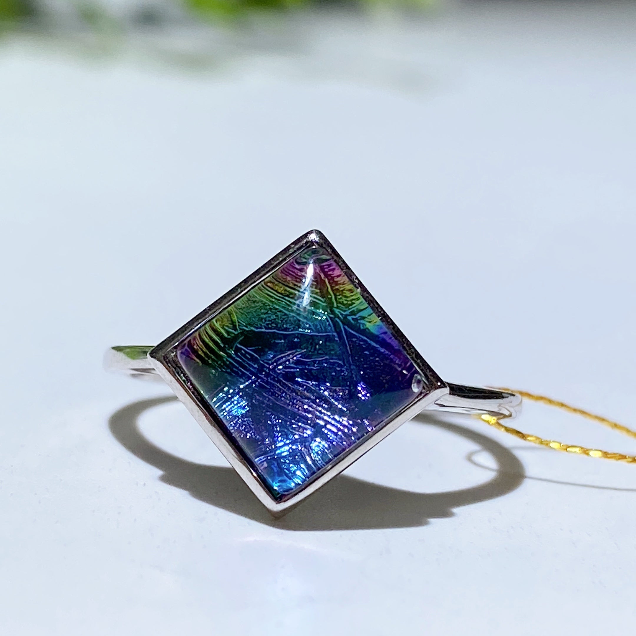 Aura Gibeon Meteorite Crystal Healing Adjustable Ring