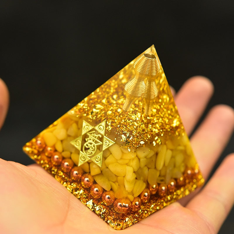Aura Orgone Aventurine Pyramid