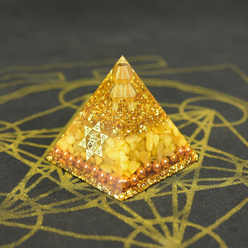 Aura Orgone Aventurine Pyramid