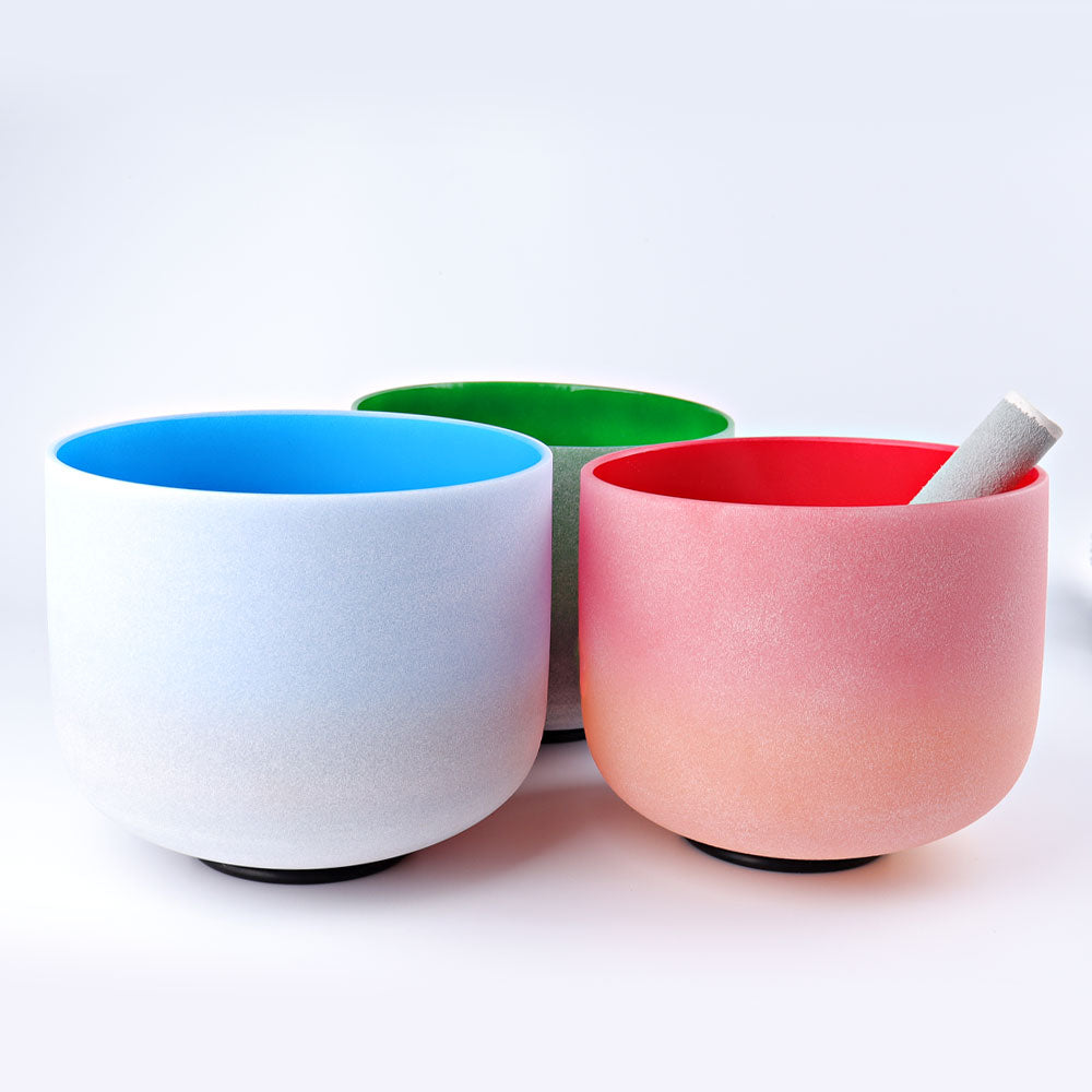 Aura Quartz Crystal Singing Bowls | 8-inch Meditation Tools
