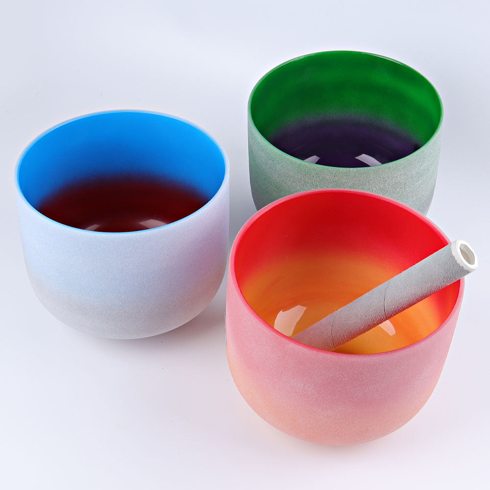 Aura Quartz Crystal Singing Bowls | 8-inch Meditation Tools