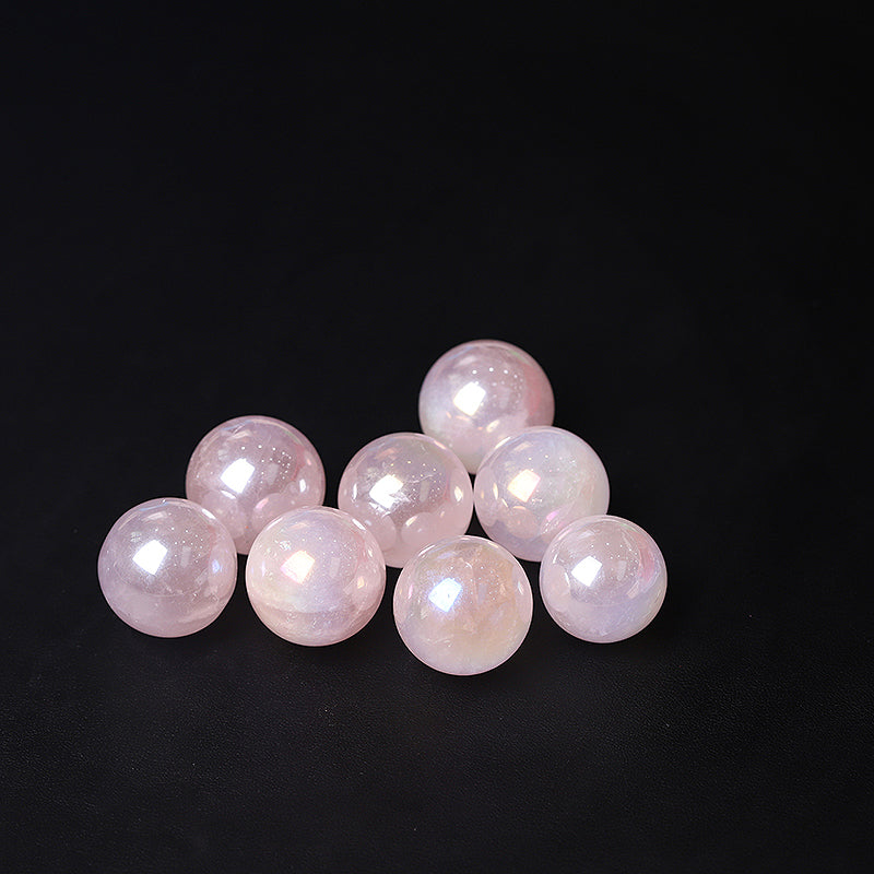 Aura Rose Quartz Healing Sphere 0.25kg 20-30mm