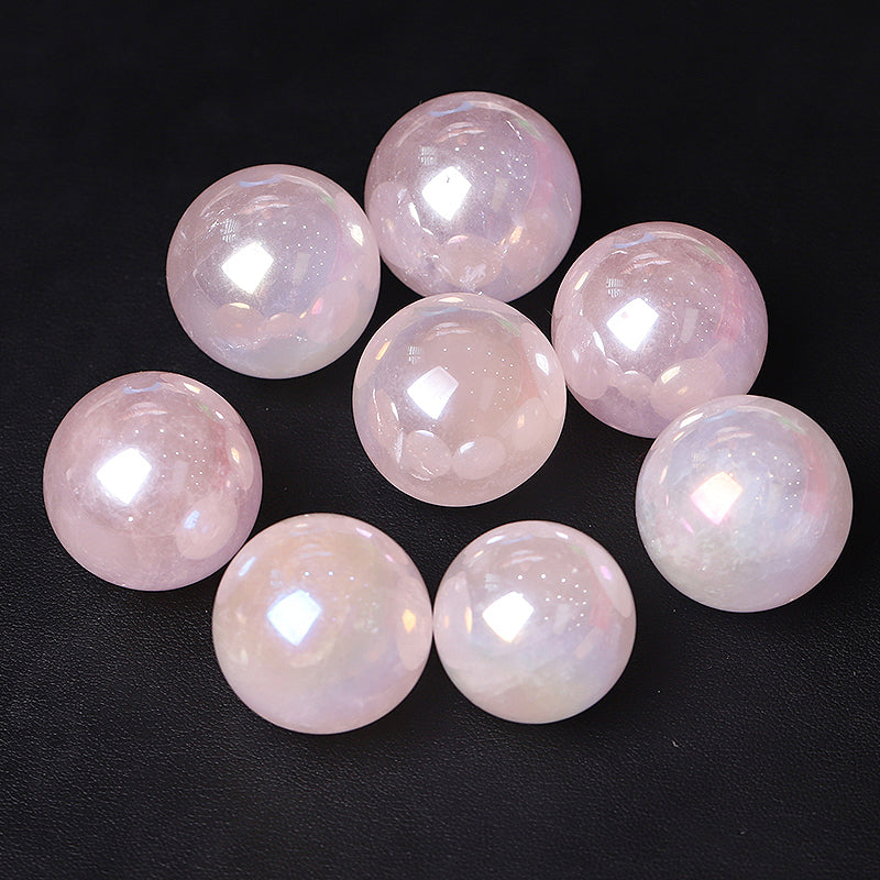 Aura Rose Quartz Healing Sphere 0.25kg 20-30mm
