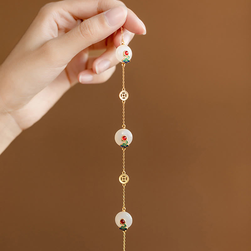 Auspicious Clouds Jade Luck Bracelet for Prosperity