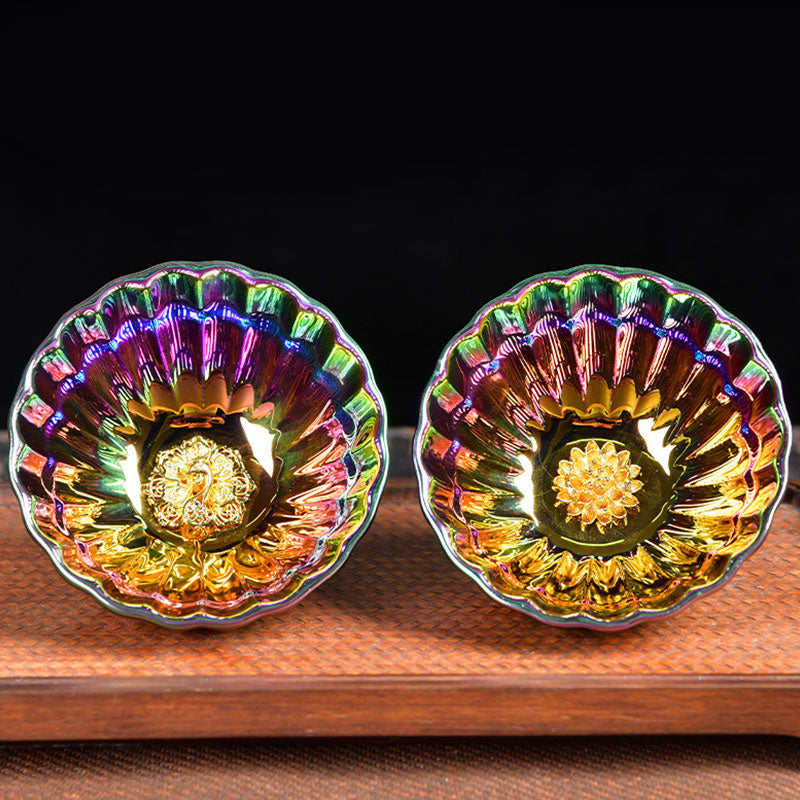 Authentic Lotus Peacock Jian Zhan Tea Cup 120ml