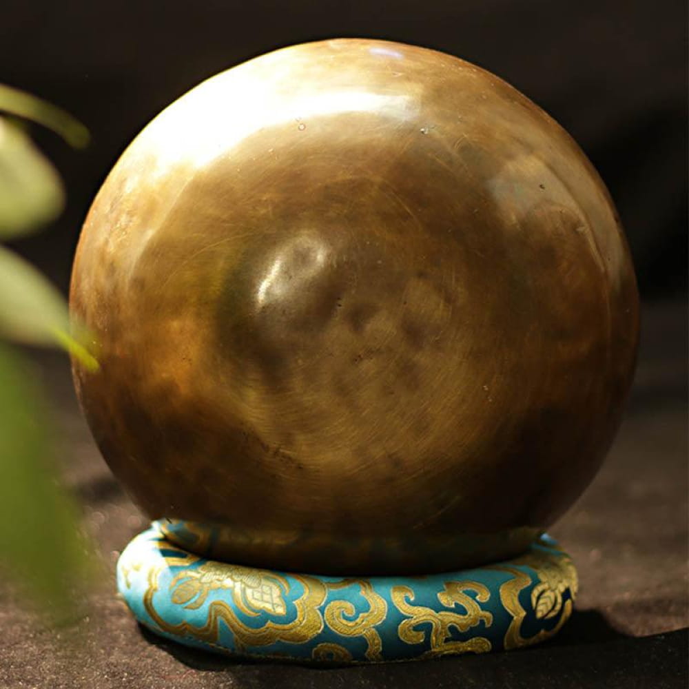 Authentic Tibetan Singing Bowl for Meditation 60 Characters - Singing Bowl - On sale