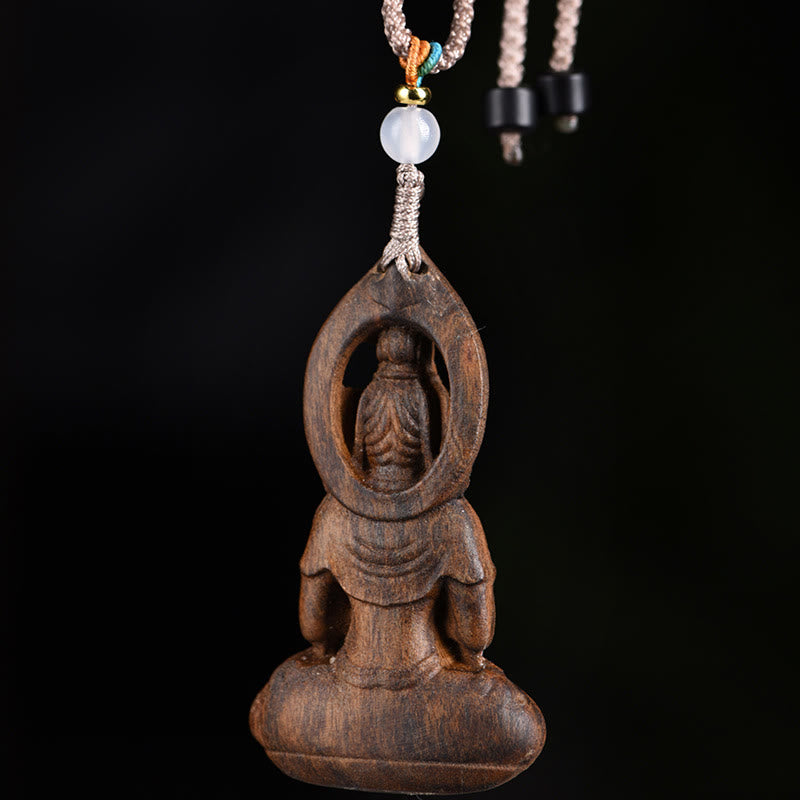 Avalokitesvara Agarwood Peace Necklace Pendant