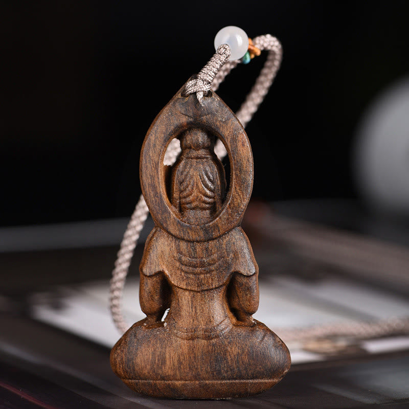 Avalokitesvara Agarwood Peace Necklace Pendant