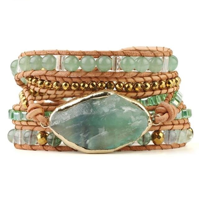 Aventurine Abundance Tree of Life Bracelet